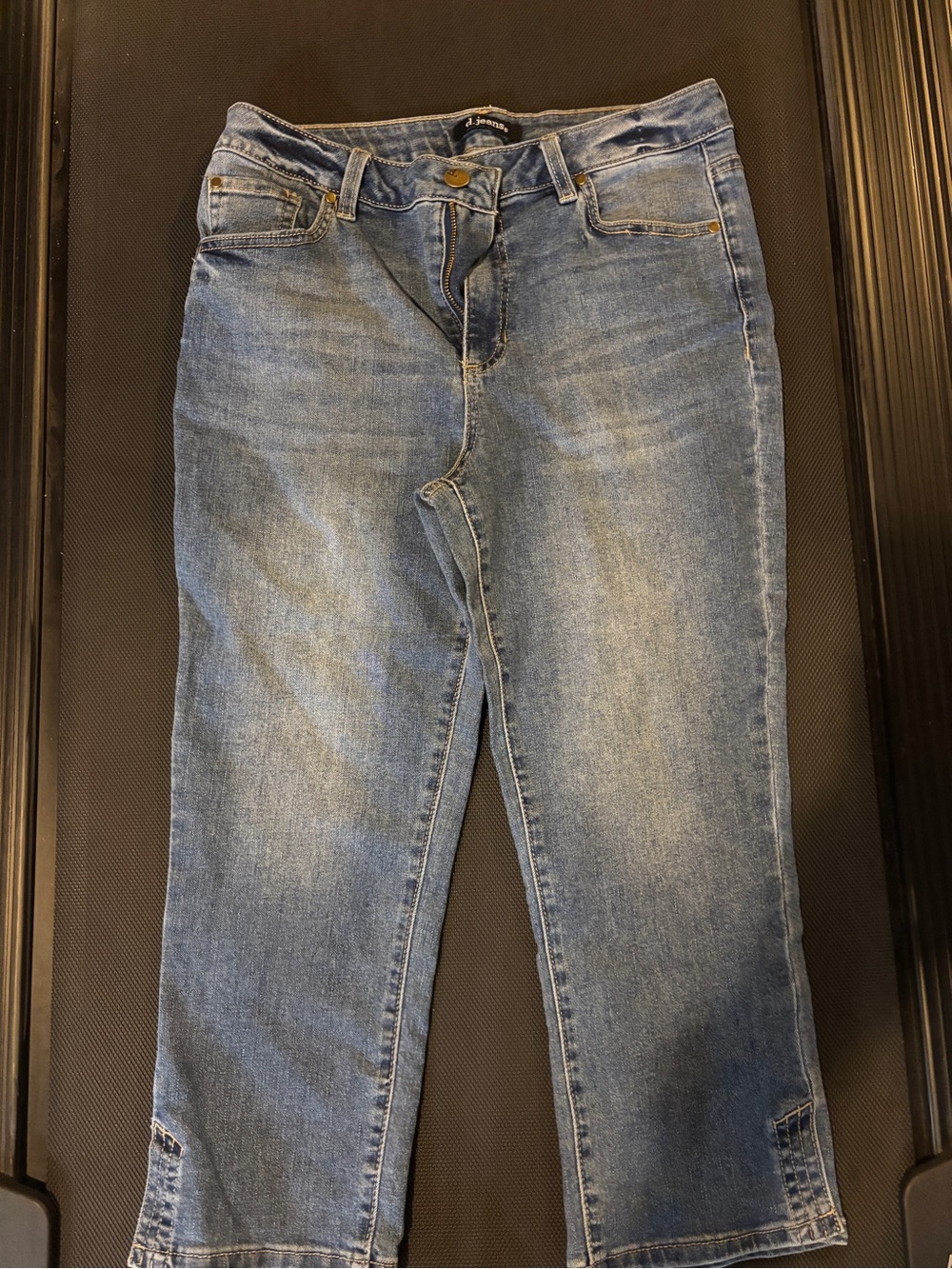 d. jeans Light Blue Ankle Crop Jeans